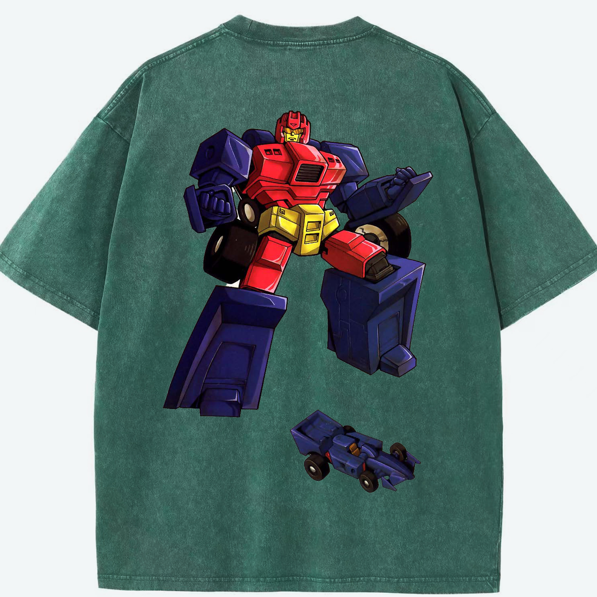 （画像用）  綿100% ヴィンテージ風 半袖Tシャツ（背面プリント）